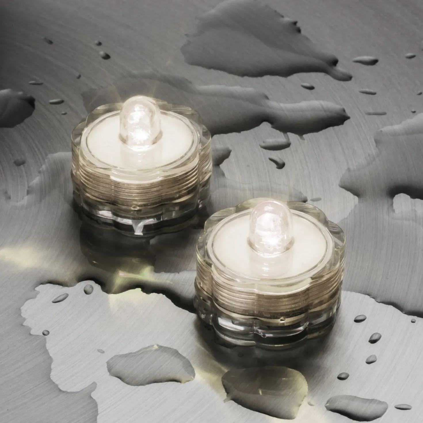 10 candeline led sommergibili, bianco caldo