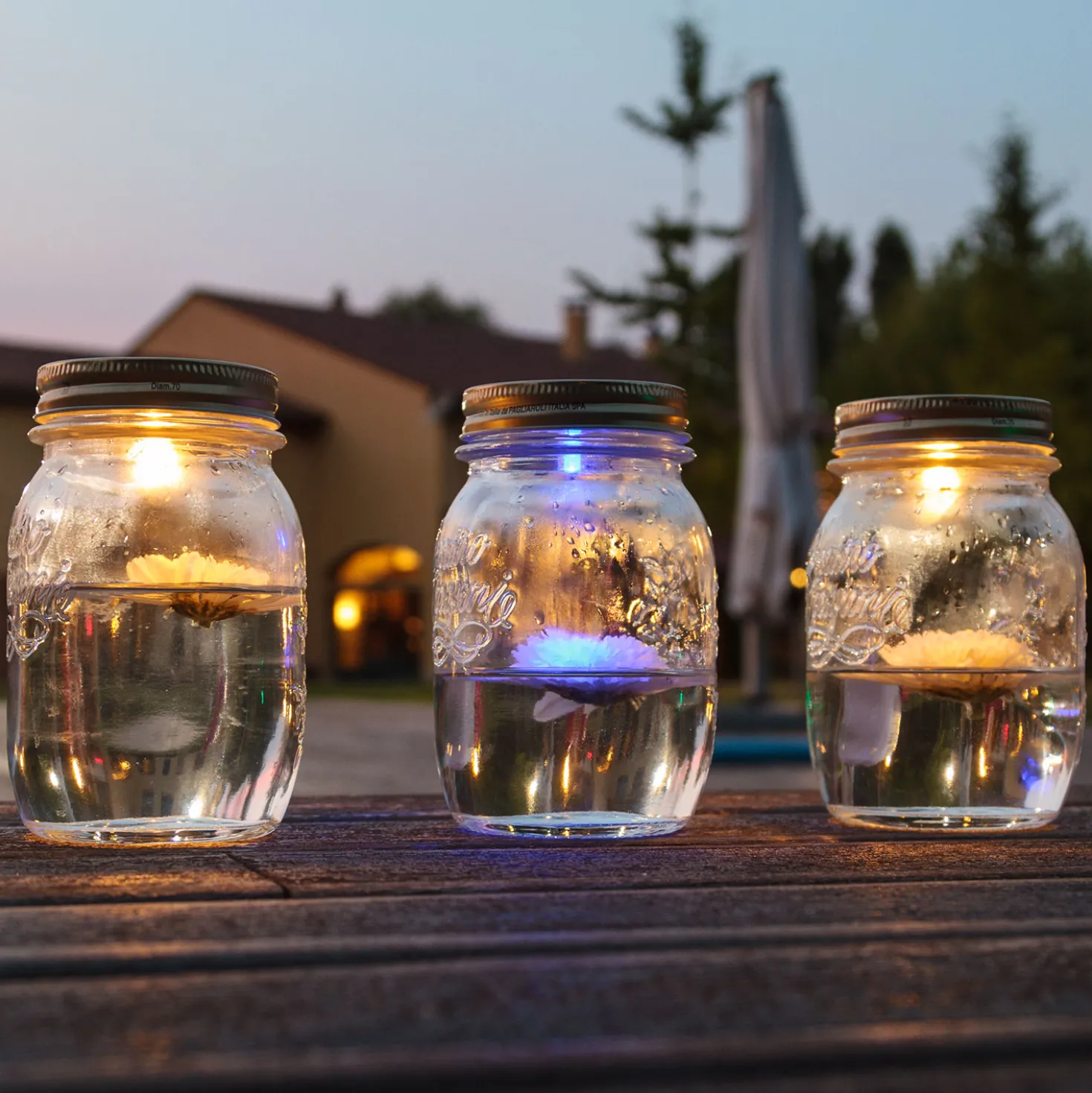 10 candeline led sommergibili, bianco caldo