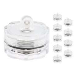 10 candeline led sommergibili, bianco caldo