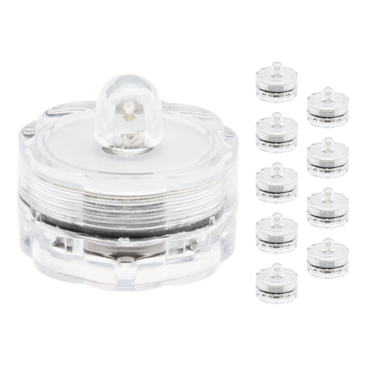 10 candeline led sommergibili, bianco caldo
