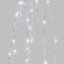Cascata di luce, 100 microled bianco freddo