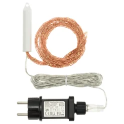 Cascata di luce rame, 300 microled bianco extra caldo