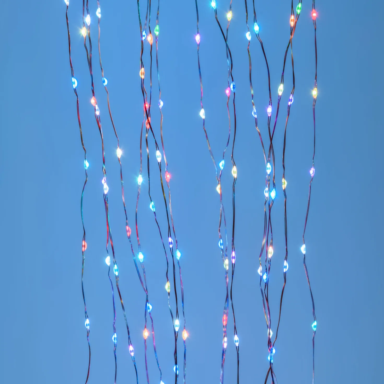 Cascata di luce rame, 320 microled multiflash RGB