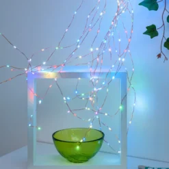 Cascata di luce rame, 320 microled multiflash RGB
