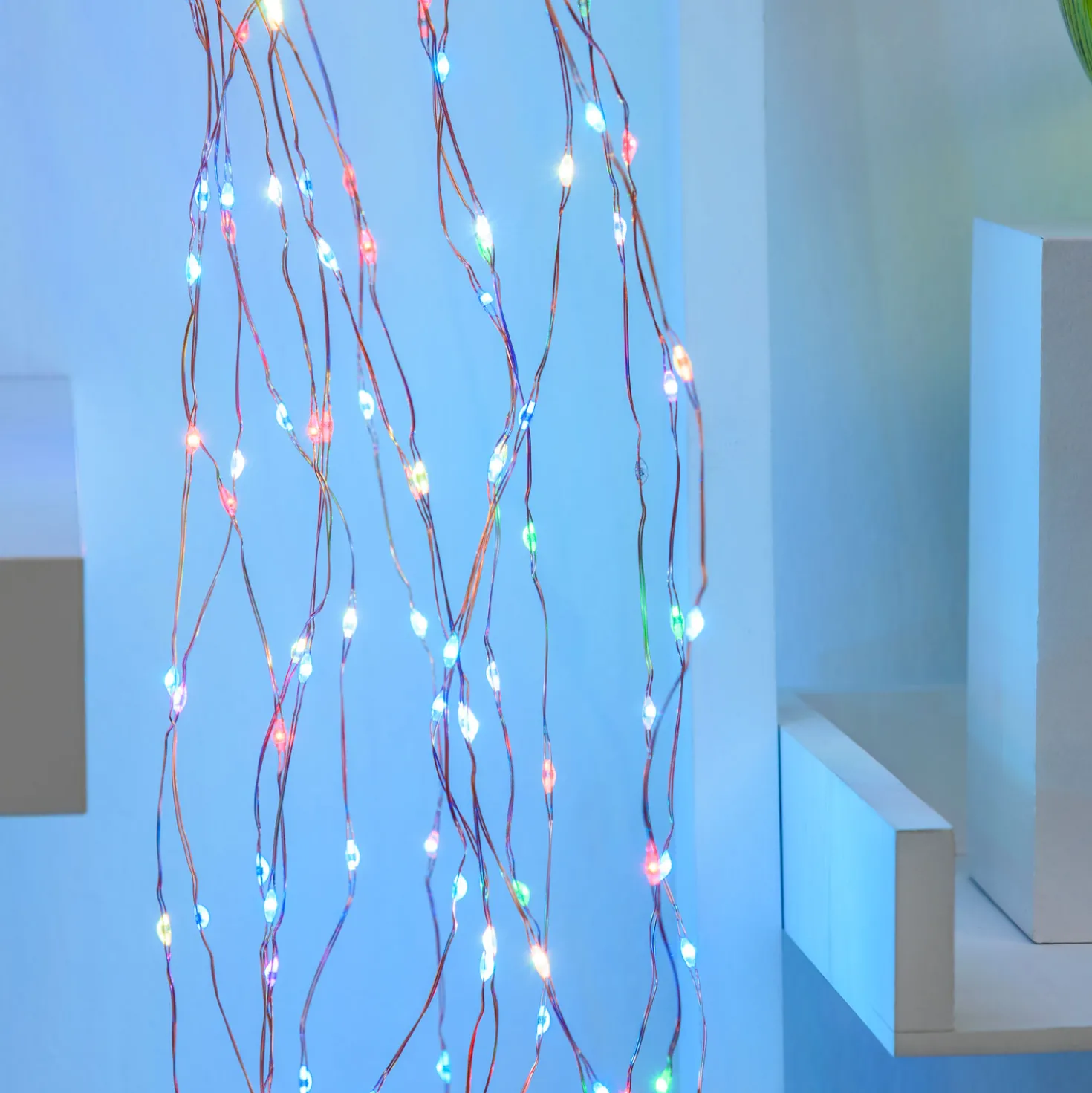 Cascata di luce rame, 320 microled multiflash RGB