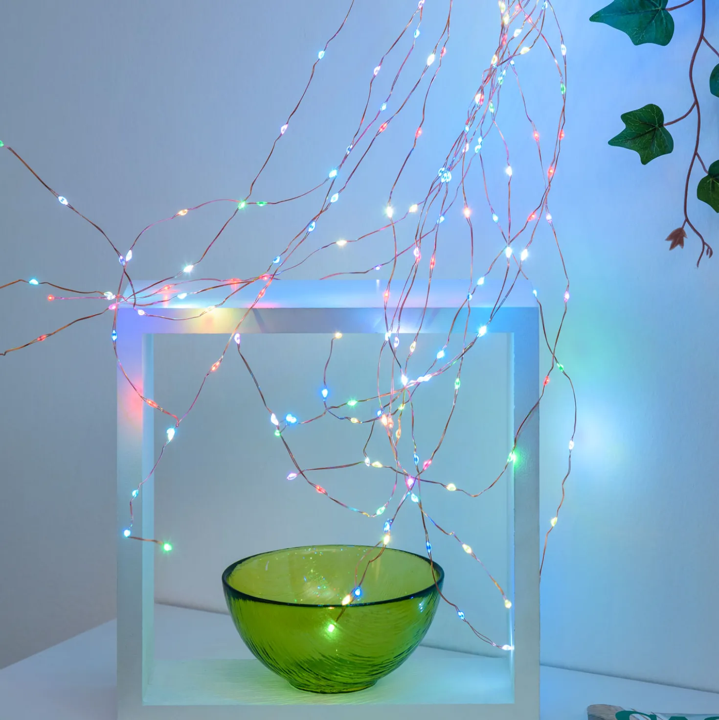 Cascata di luce rame, 960 microled multiflash RGB