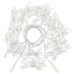 Cascata di luci 3 x h 0,8 m, maxiled bianco caldo e freddo, prolungabile, cavo bianco, IP67