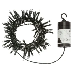 Catena a batteria 3,8 m, 96 led bianco caldo