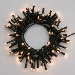 Catena a batteria 3,8 m, 96 led bianco caldo