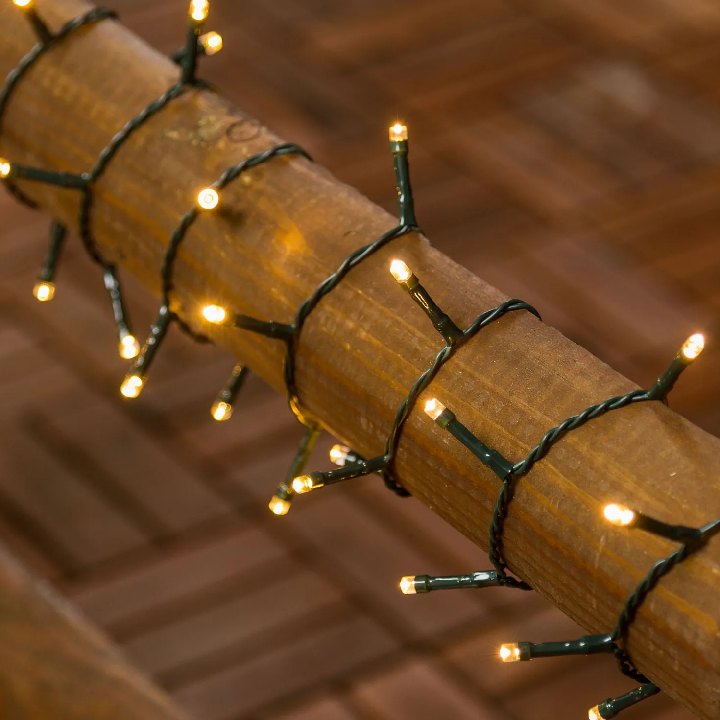 Catena a batteria 7,20 m, 180 led bianco caldo