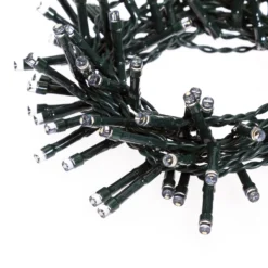Catena a batteria 9,60 m, 240 led bianco caldo