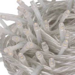 Catena Connect+ 12 m, 120 led bianco caldo, cavo trasparente, prolungabile