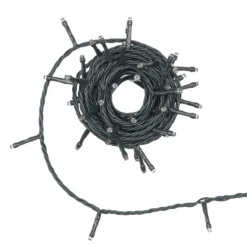 Catena Connect+ 5 m, 50 led bianco caldo, cavo verde, prolungabile