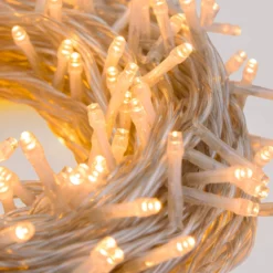 Catena Connect+ 25 m, 250 led bianco caldo, cavo trasparente, prolungabile