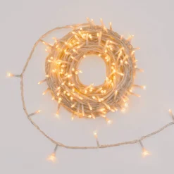 Catena Connect+ 25 m, 250 led bianco caldo, cavo trasparente, prolungabile