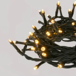 Catena Connect+ 25 m, 250 led bianco caldo, cavo verde, prolungabile