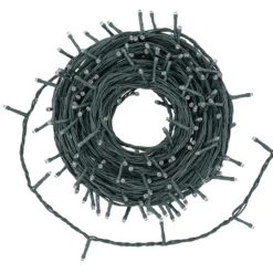 Catena Connect+ 25 m, 250 led bianco caldo, cavo verde, prolungabile