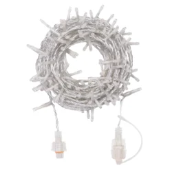 Catena Connect+ 8 m, 160 led bianco caldo, cavo trasparente, prolungabile