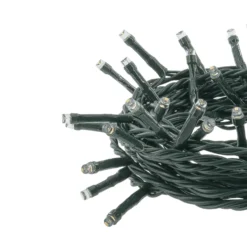 Catena Connect+ 5 m, 50 led bianco caldo e bianco freddo, cavo verde, prolungabile