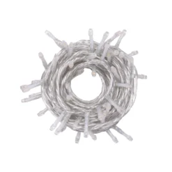 Catena Connect+ 8 m, 80 led bianco caldo, cavo trasparente, prolungabile