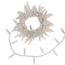 Catena Connect ProLine 36V, 5 m, 100 maxiled bianco caldo, cavo trasparente, prolungabile