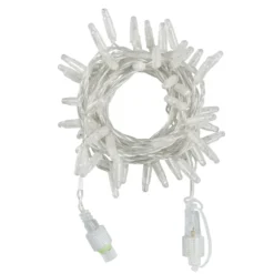 Catena Connect ProLine 36V, 5 m, 50 maxiled bianco caldo, cavo trasparente, prolungabile