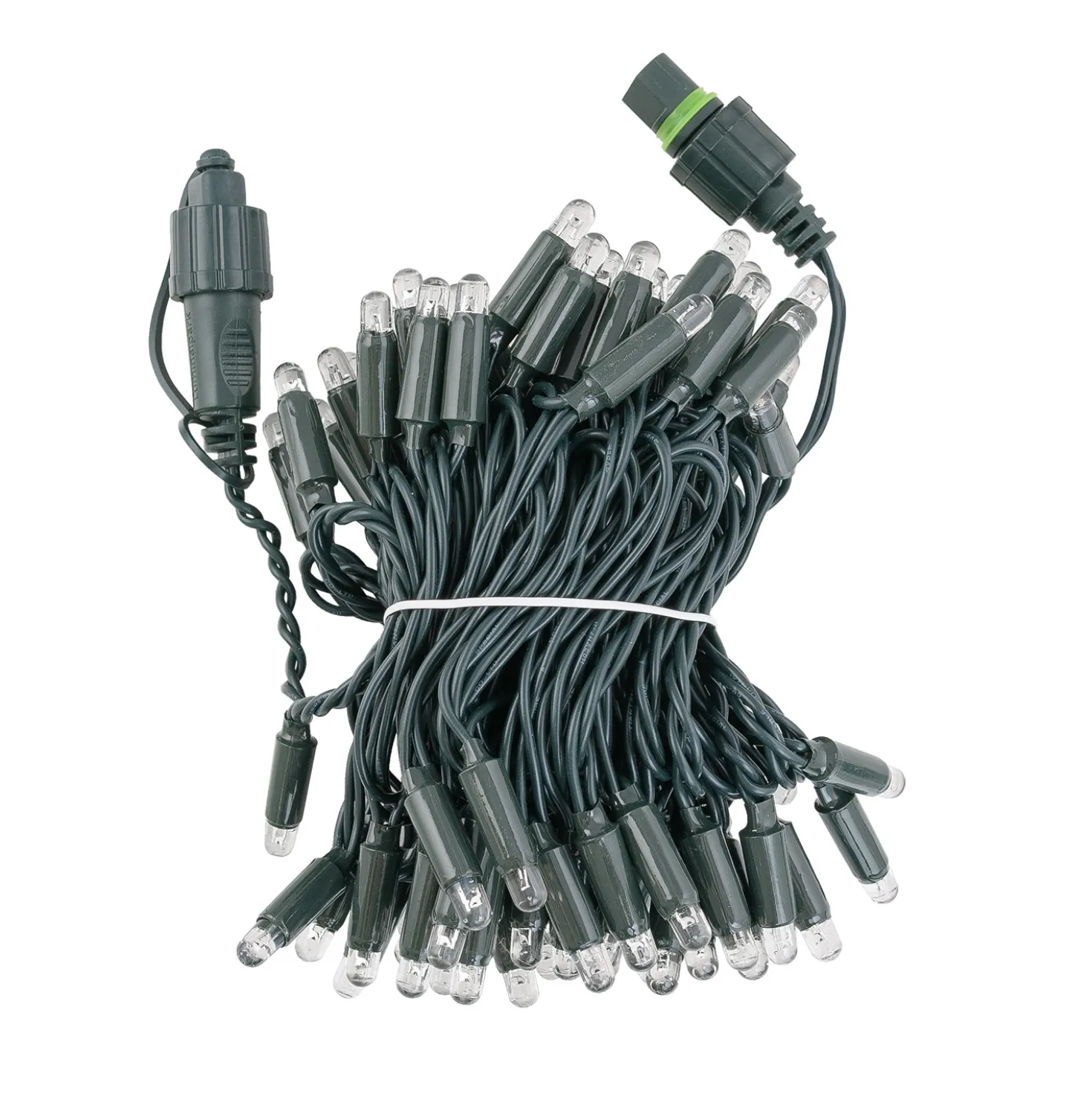Catena Connect ProLine 36V, 8 m, 80 maxiled bianco caldo, cavo verde, prolungabile