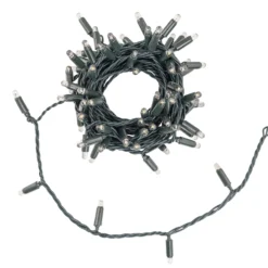 Catena Connect ProLine 36V, 8 m, 80 maxiled bianco caldo, cavo verde, prolungabile