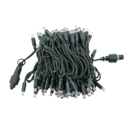 Catena Connect ProLine 36V, 12 m, 120 maxiled bianco caldo, cavo verde, prolungabile