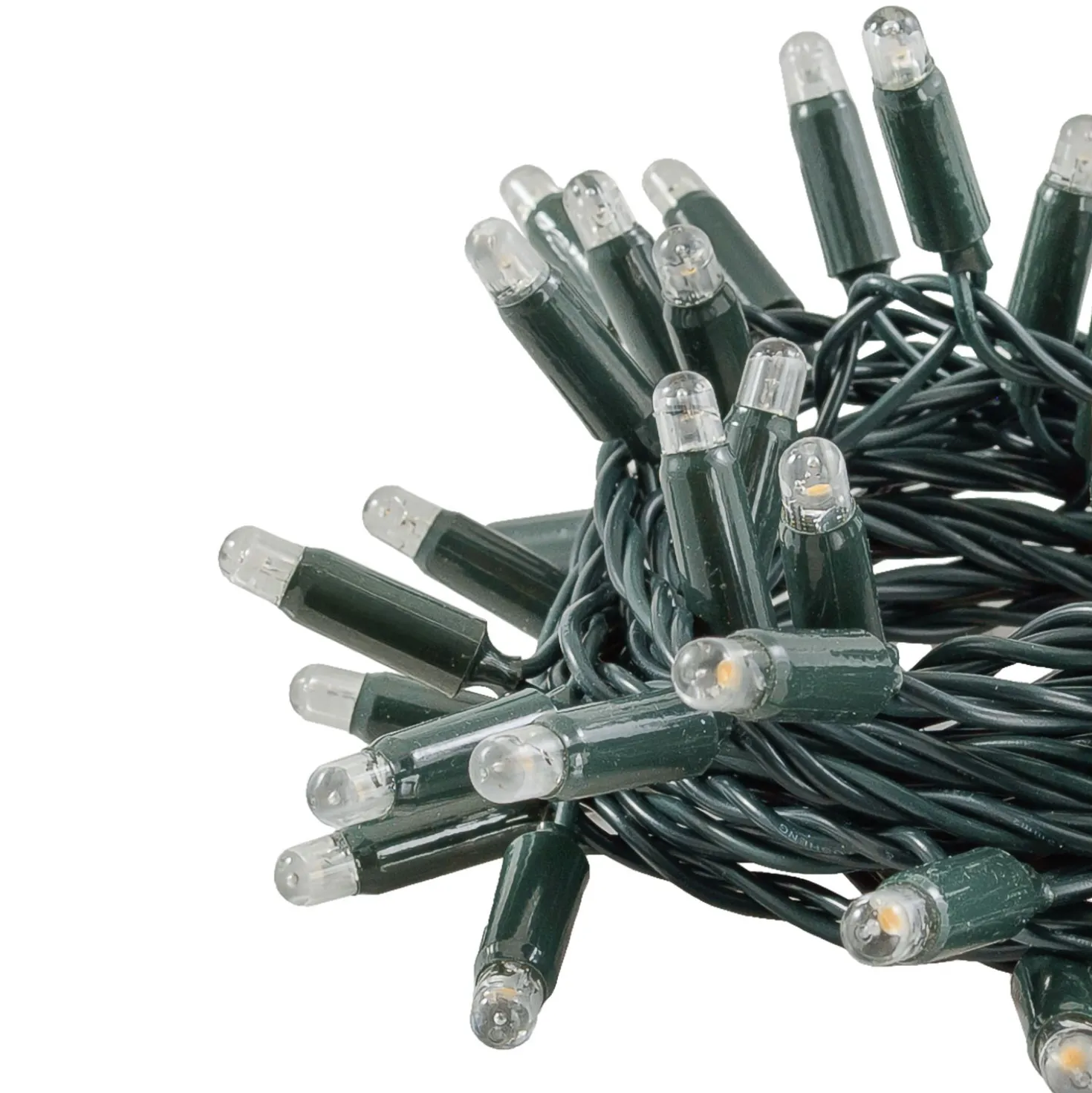 Catena Connect ProLine 36V, 12 m, 120 maxiled bianco caldo, cavo verde, prolungabile