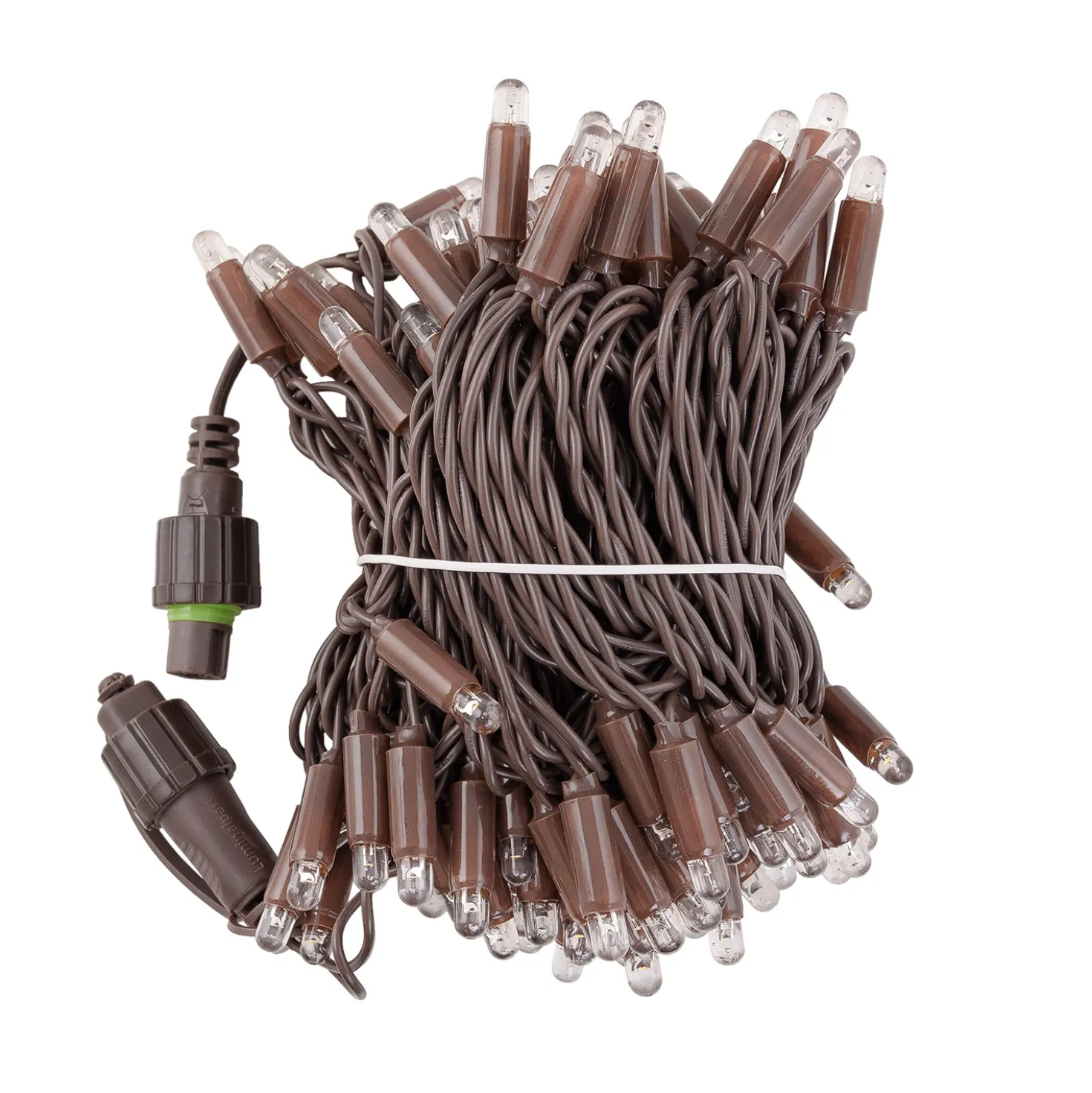 Catena Connect ProLine 36V, 12 m, 120 maxiled bianco caldo, cavo marrone, prolungabile