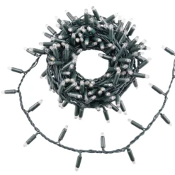 Catena Connect ProLine 36V, 12 m, 240 maxiled bianco caldo, cavo verde, prolungabile
