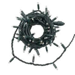 Catena Connect ProLine 36V, 8 m, 80 maxiled bianco caldo, cavo verde, prolungabile