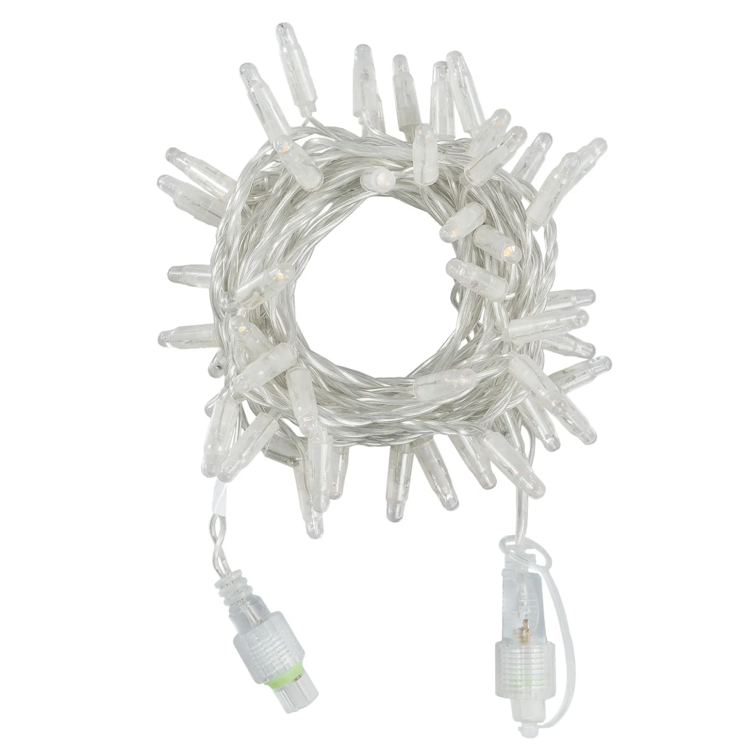Catena Connect ProLine 36V, 5 m, 50 maxiled bianco caldo, cavo trasparente, prolungabile