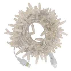 Catena Connect ProLine 36V, 8 m, 160 maxiled bianco caldo, cavo trasparente, prolungabile