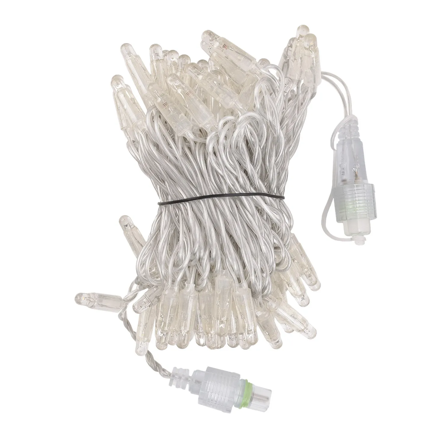 Catena Connect ProLine 36V, 8 m, 80 maxiled bianco caldo, cavo trasparente, prolungabile