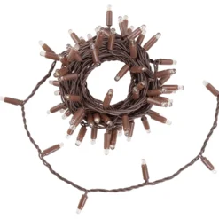 Catena Connect ProLine 36V, 8 m, 80 maxiled bianco caldo, cavo marrone, prolungabile