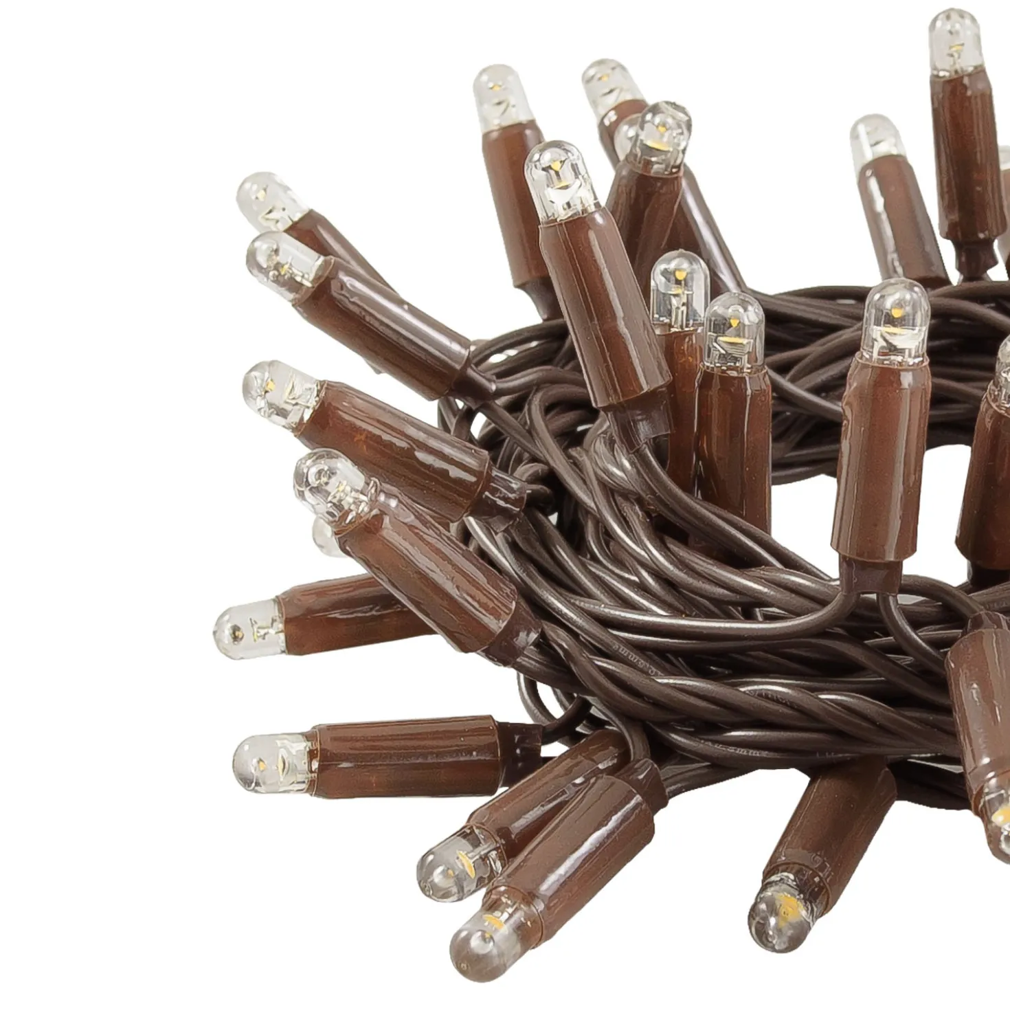 Catena Connect ProLine 36V, 8 m, 80 maxiled bianco caldo, cavo marrone, prolungabile