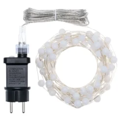 Catena decorata 100 minisfere Gummy, microled multicolor