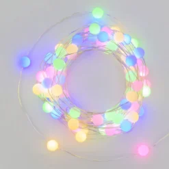 Catena decorata 100 minisfere Gummy, microled multicolor