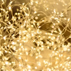 Catena di 600 microled bianco caldo