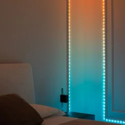 Catena Dots Twinkly Plus RGB e Bianco caldo, 12,5 metri, 250 Pixel Led, cavo trasparente