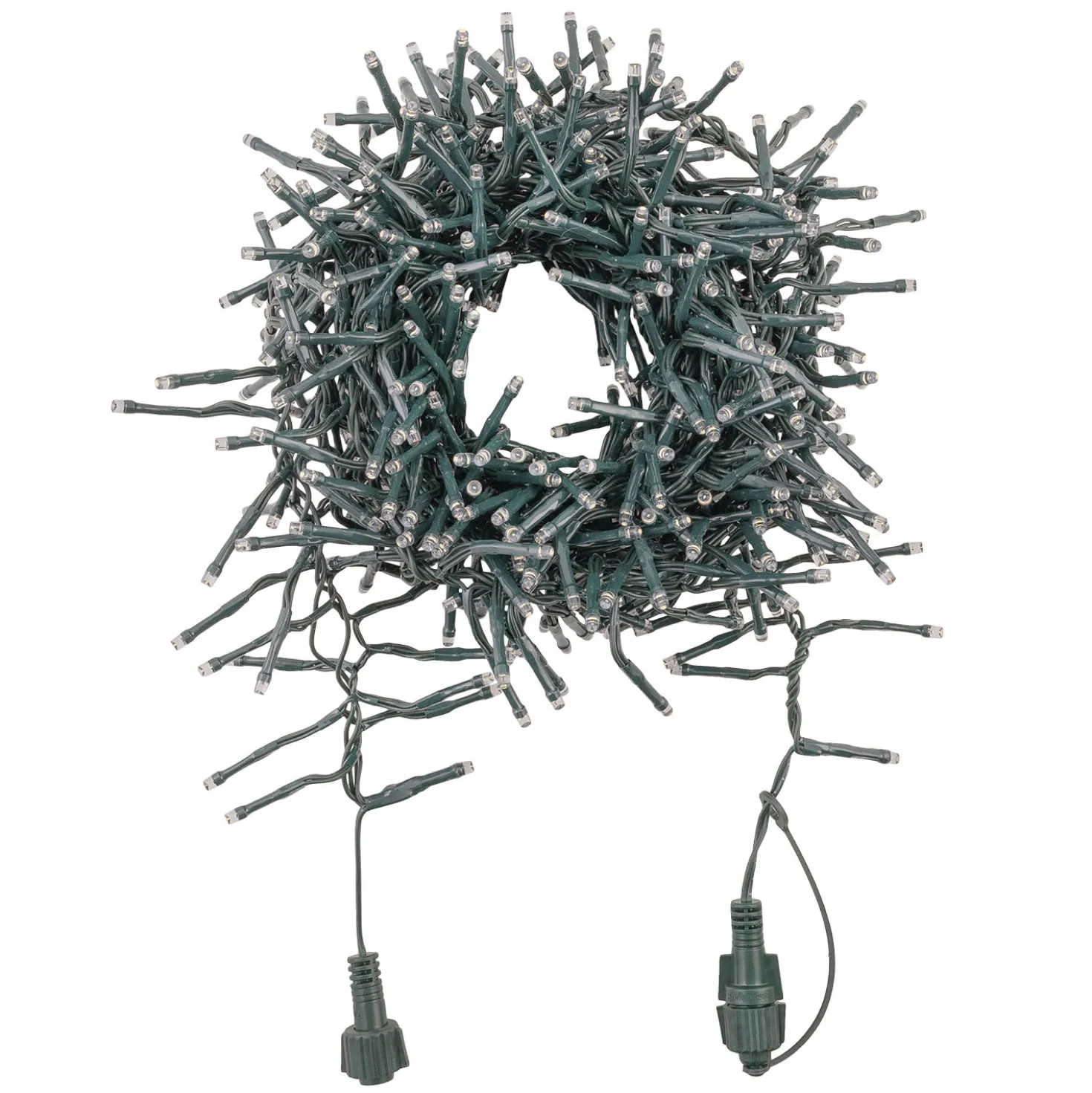 Catena Festone Connect+ 3 m, 300 led bianco caldo, cavo verde, prolungabile