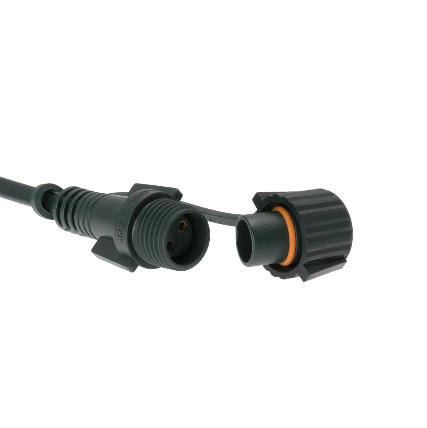 Catena Festone Connect+ 3 m, 300 led bianco caldo, cavo verde, prolungabile