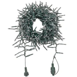 Catena Festone Connect+ 3 m, 300 led bianco caldo e bianco freddo, cavo verde, prolungabile
