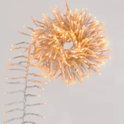 Catena Festone Connect+ 3 m, 300 led bianco caldo, cavo trasparente, prolungabile