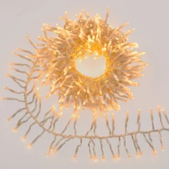 Catena Festone Connect+ 5 m, 500 led bianco caldo, cavo trasparente, prolungabile