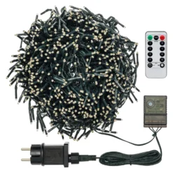 Catena Festone di Luce 11,5 m, 1100 miniled bianco extra caldo