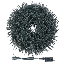 Catena Festone 45 m, 3000 miniled bianco caldo, cavo verde