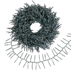 Catena Festone 30 m, 2000 miniled bianco caldo e bianco freddo, cavo verde
